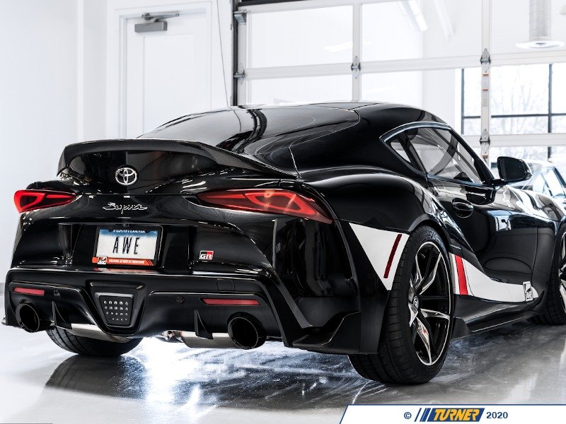 BLK-EXH-TA90SUPR - AWE Exhaust System For A90 Supra - Diamond Black ...