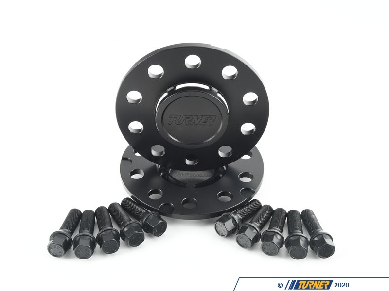 twhf8005j08blKT Turner Black BMW 7.5mm Wheel Spacers With Extended Wheel Bolts F80 M3, F82