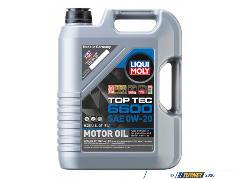 22046 - Liqui-Moly TOP TEC 6600 0W-20 - 5 Liters | Turner Motorsport