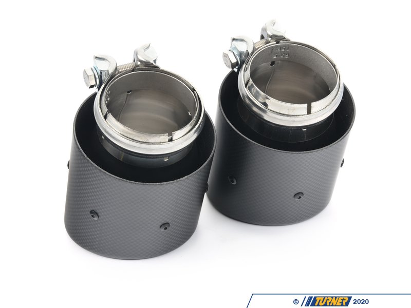 004735LA01KT ECS UNIVERSAL Swivel Exhaust Tips 4.0" Carbon Fiber