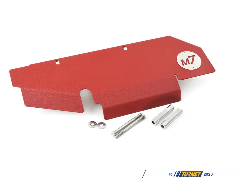 56-330215 - M7 Speed Turbo Heat Shield - Hacienda Wrinkle Red Finish |  Turner Motorsport