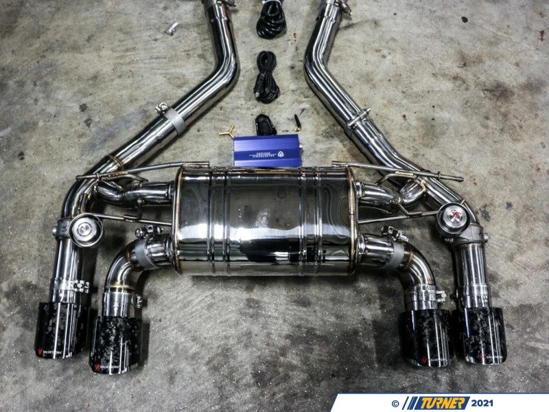 F87N55ValvedFC Valved Exhaust System With Carbon Tips F87 M2