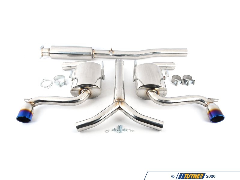 TPCBSMN00 Manzo Stainless Steel Catback Exhaust System Titanium