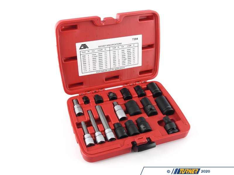 7394 18 Pc. Brake Caliper Socket Set Turner Motorsport