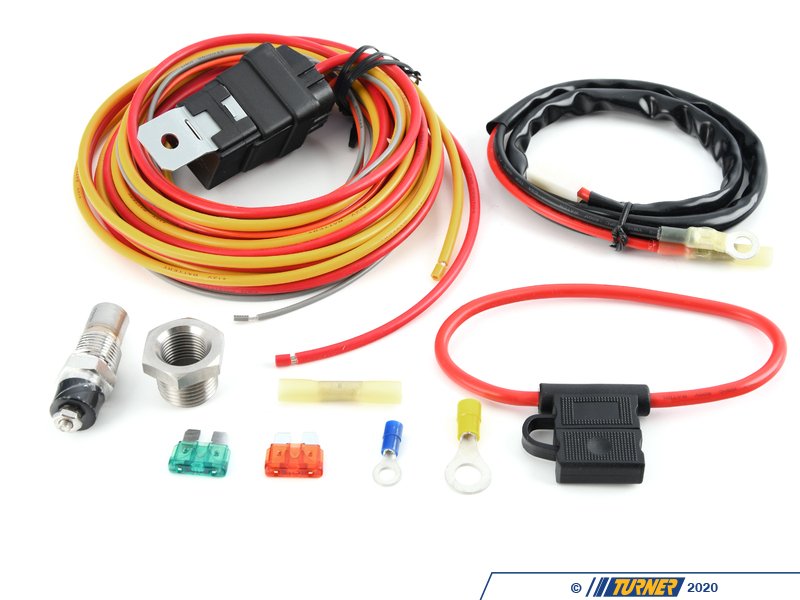 185FH Spal Electric Fan Harness with Relay 185 Degree Switch