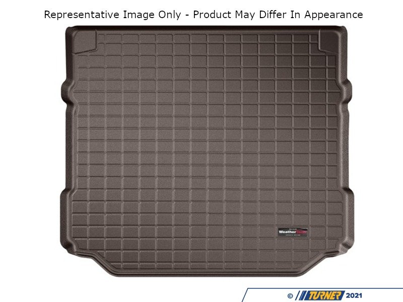 431086SK WeatherTech G01 Trunk Cargo Liner with Bumper Protector Cocoa  G01 X3 (W/O Spare Tire) Turner Motorsport