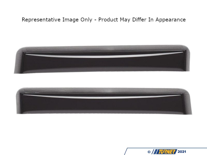 71514 WeatherTech Rear Side Window Deflectors Light Smoke F01 7