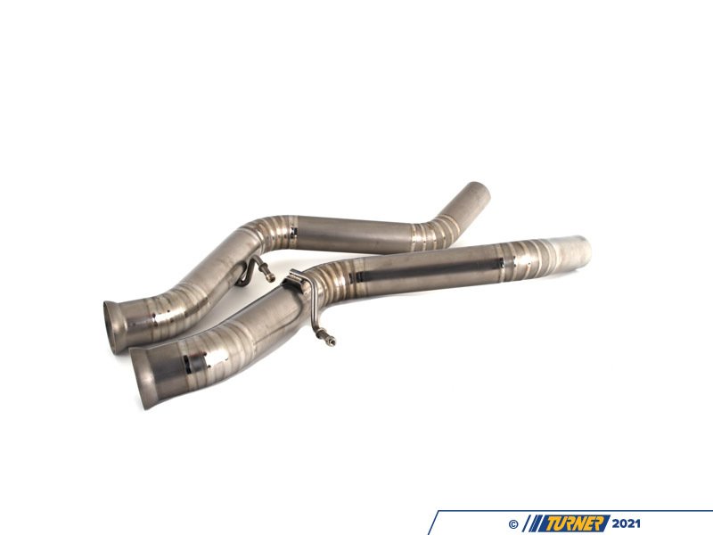 013888LA0102KT1 Turner Motorsport Titanium Valved Axle Back Exhaust Brushed Tips E90 E92