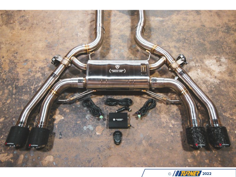 F97VLVGLDCHRM Valvetronic Valved Gold Exhaust With Chrome Tips F97/F98 X3M/X4M Turner