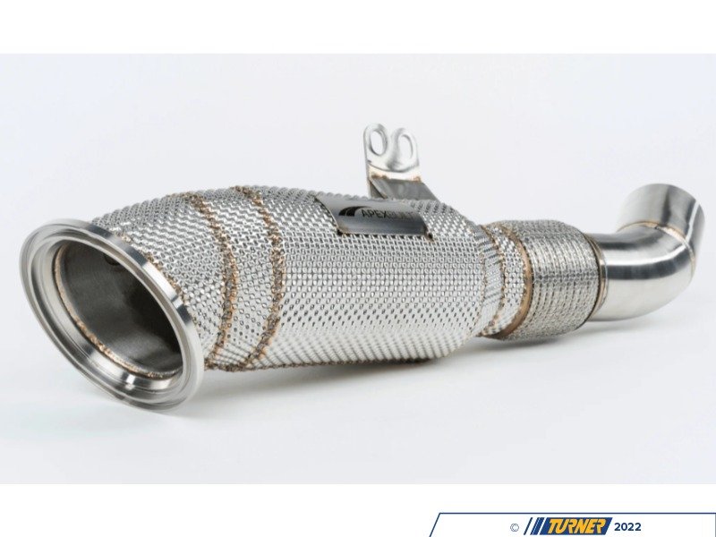 DP-B58-F3X-CATHS - ApexBuilt High-Flow Catted Downpipe - w/ Heat Shield ...
