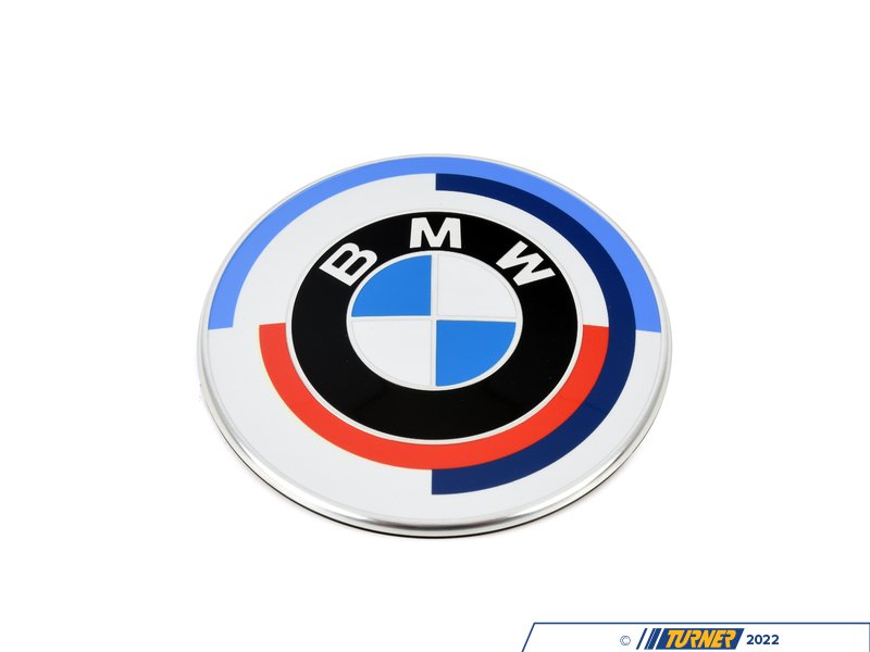 51148087188 - Genuine BMW 50 Years M Heritage Badge - 82mm | Turner