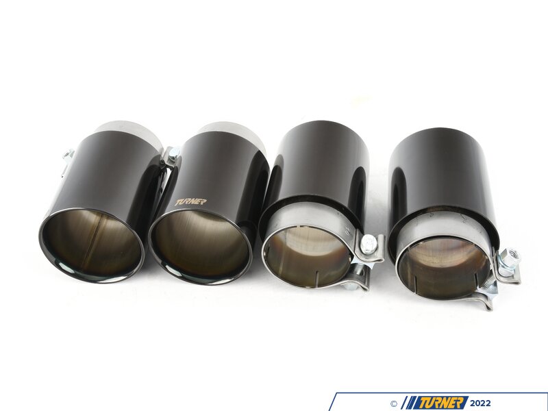 026374tms0108KT Turner 4" Double Wall Exhaust Tip W/ Polished Black