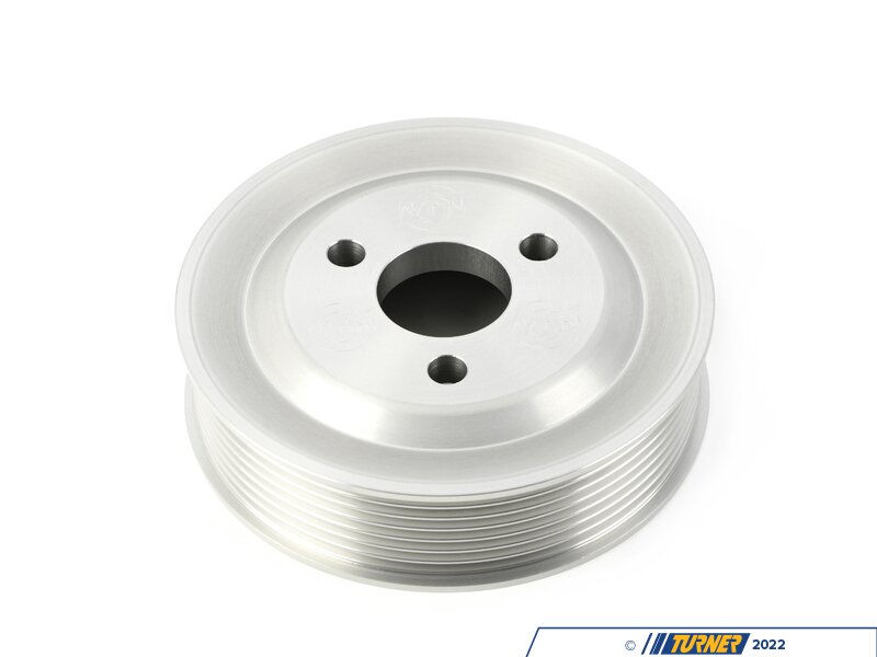 N54PSPULLEYRAW VTT Billet N5X Power Steering Pulley Anodized Clear