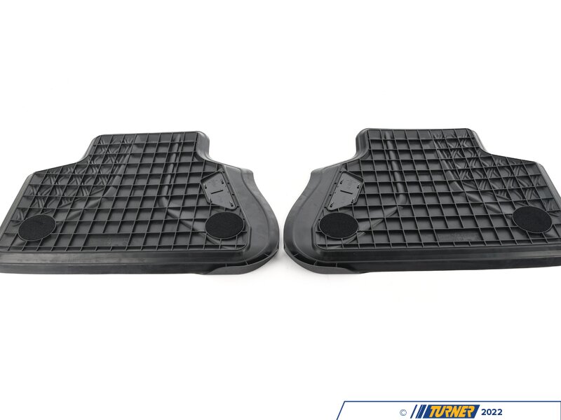 51472458560 Genuine BMW Rear Rubber Floor Mat Set Black G05 X5