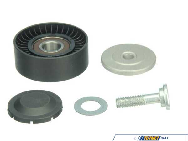 2-Pack Black Idler Pulley Set - Compatible With VW Ram Truck 550 750 1500, Upper Accessory Belt - View #6
