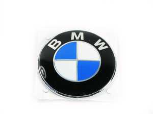 Emblem für BMW schwarz/w E60 E61 E81 E87 E90 E91 E92 X5 E53 F10 F11 Logo Ø 82MM 