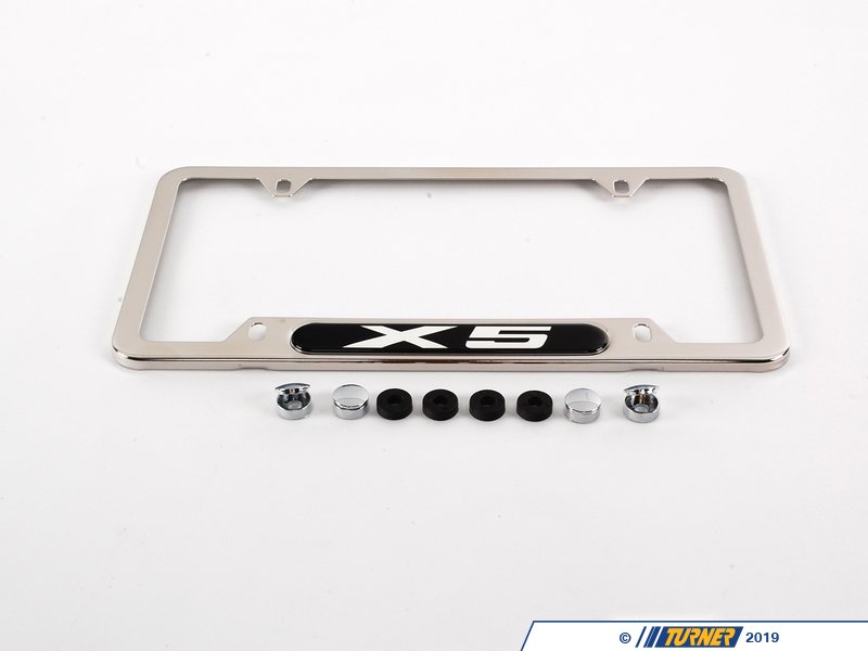 82120418629 Genuine BMW License Plate Frame X5 E70, E53 Turner