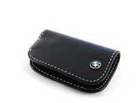 Genuine BMW Leather Key Fob - Black