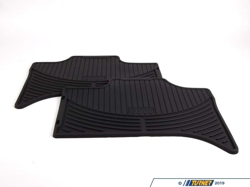 82550151190 Genuine BMW Rear Rubber Floor Mat Set Black E53 X5
