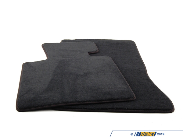 thumbnail image 2 of Black Velour Car Floor Mats For BMW 3 Series E90 2005-2010 - Waterproof Carpet Set 2 of 4