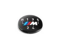 Genuine BMW 5 speed Shift Knob Emblem with M Logo