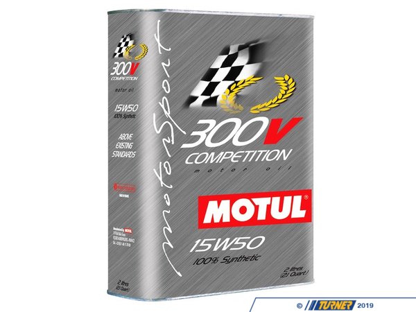 Motul MOTUL 300V 15W-50 Competition Race Oil - 2 liter can
 MO300V-5W40-2L