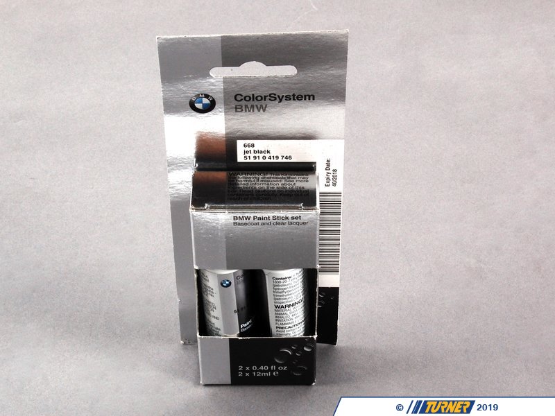 51910419746 Genuine BMW Touch Up Paint Jet Black Ii (color Code 668