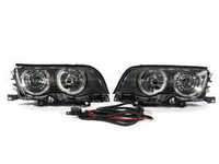 Depo Blackout Angel Eye Projector Headlight Set - E46 Sedan (up to 09/2001)