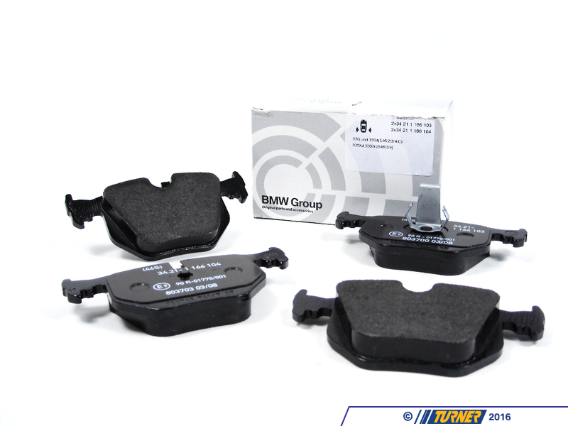34216761240 Genuine BMW Brake Pad Set Rear E46 330i 330Ci 330xi