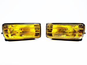 1992-1998 BMW E36 3 SERIES OEM REPLACEMENT FOG LIGHTS LAMPS CRYSTAL YELLOW LENS