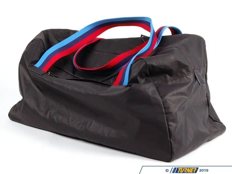 BMW/MINI Cooper Patent Black Duffle Gym Travel Overnight Bag Red Interior