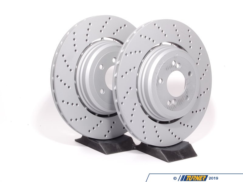 34212282807/8 Zimmermann Rear Brake Rotors Pair (370x24) E60 M5