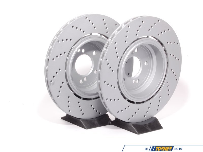 34212282807/8 Zimmermann Rear Brake Rotors Pair (370x24) E60 M5