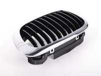 Kidney Grill - Chrome w Black Slats - Left - E46 323Ci, 325Ci, 325Ci, 330Ci, M3