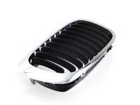 Kidney Grill - Chrome w Black Slats - Right - E46 323Ci, 325Ci, 325Ci, 330Ci, M3