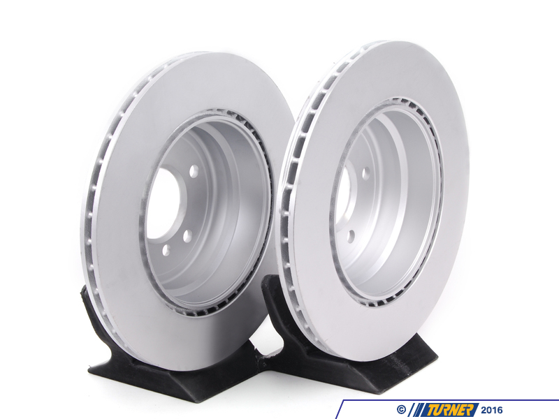 34216855003KT Genuine BMW Rear Brake Rotors Set (324x22) E82 E88