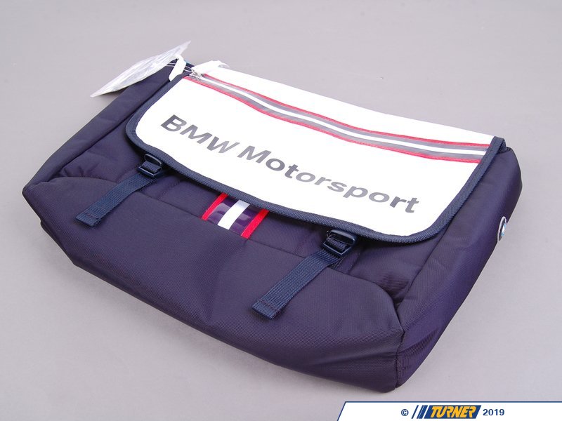 80222318277 - Genuine BMW Motorsport Messenger Bag Blue/White ...