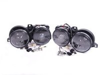 Depo Euro Smiley Smoked Crosshair Projector Headlight Set - E30