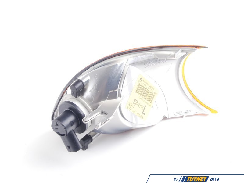 Genuine BMW E46 Front Left Bumper Reflector – Yellow, OES, 63148383011