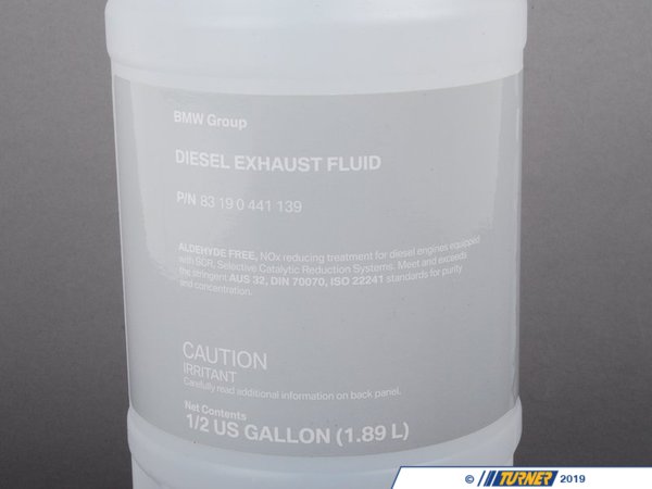 83190441139 - Genuine BMW Diesel Exhaust Fluid Adblue - 1/2 gallon