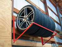 Wall-Mounted Wheel & Tire Storage Rack