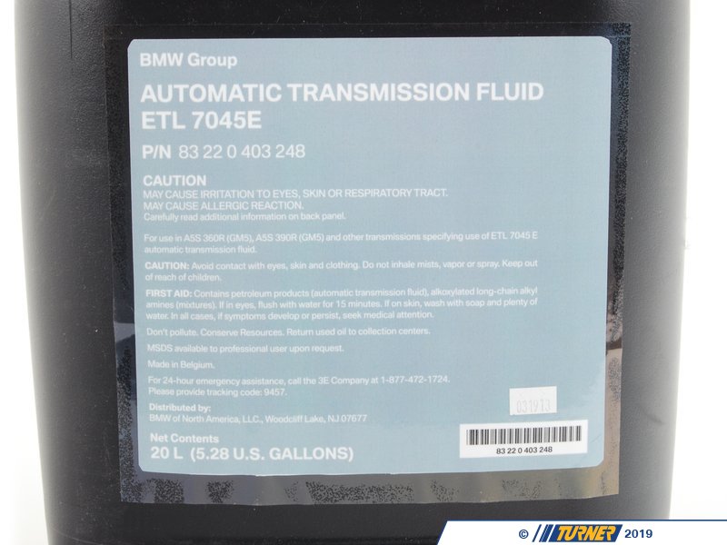 83220403248 Genuine BMW Automatic Transmission Fluid 83220403248