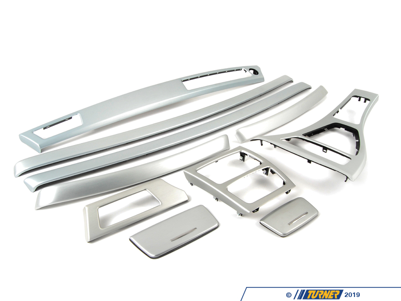 51166951576KT Fine Brushed Aluminum Interior Trim Kit Turner Motorsport