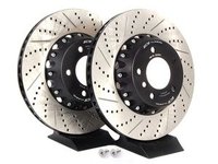 E82 135i, E9X BMW Performance ECS 2-Piece Front Brake Rotors - Pair (338x26)