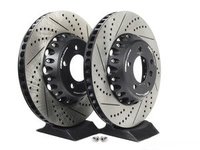 ECS 2-Piece Front Brake Rotors - Pair (348x30) - E9X 335d/i/xi