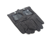 T#338524 - TMS338524 - Genuine BMW Mens Driving Gloves with Roundel Logo - Genuine leather gloves are unlined and perforated at the knuckles for flexibility. Import. - Genuine BMW - BMW