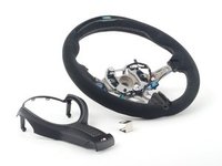 Alcantara steering wheel II with carbon trim & race display - F22/F30/F31/F34/F32/F33/F36