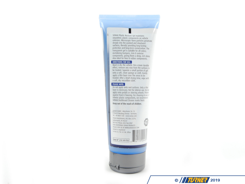 210141 - SONAX Plastic Restorer Gel | Turner Motorsport