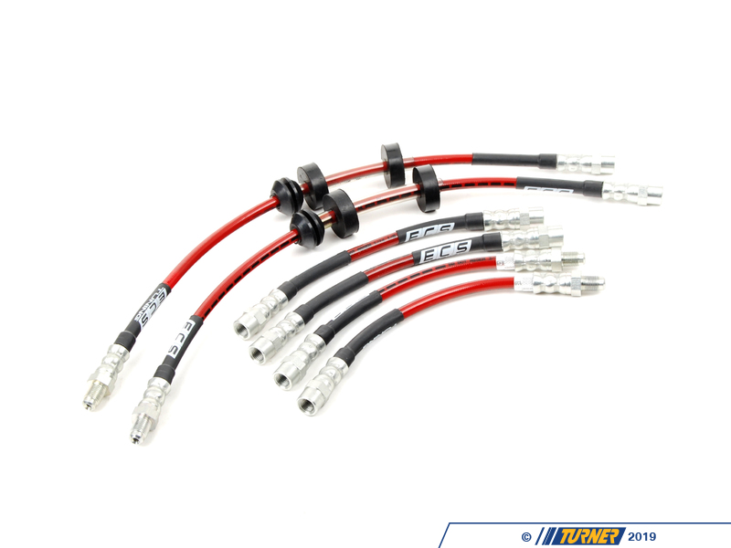 002570ECSKT ECS Tuning ExactFit Stainless Steel Brake Lines (Full