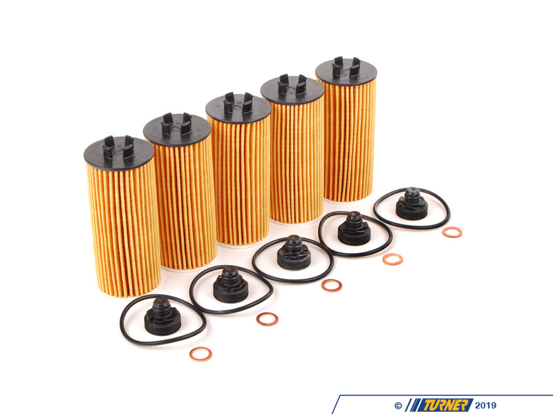 11428570590KT3 Oil Filter Kit With ORing 5 Pack Turner Motorsport